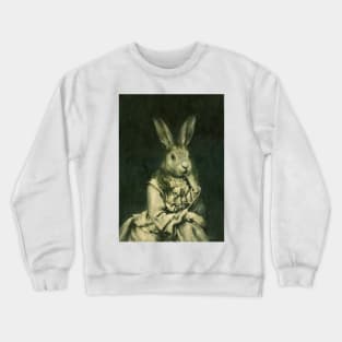 Victorian Hare Girl Crewneck Sweatshirt